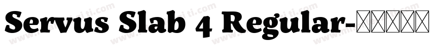 Servus Slab 4 Regular字体转换
